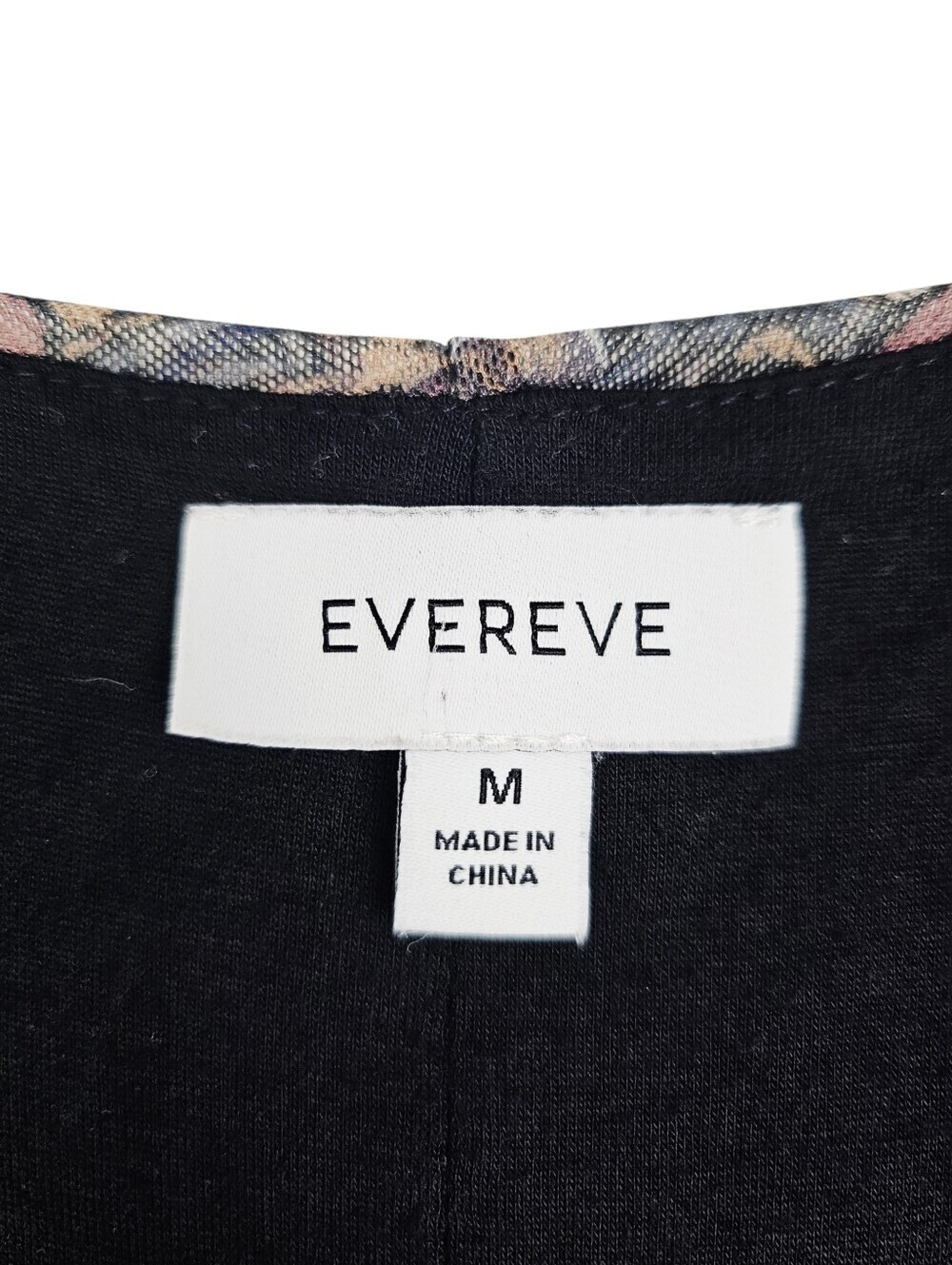 Evereve Amora Ruched Mesh Blouse in Black Multi - Picture 5 of 9